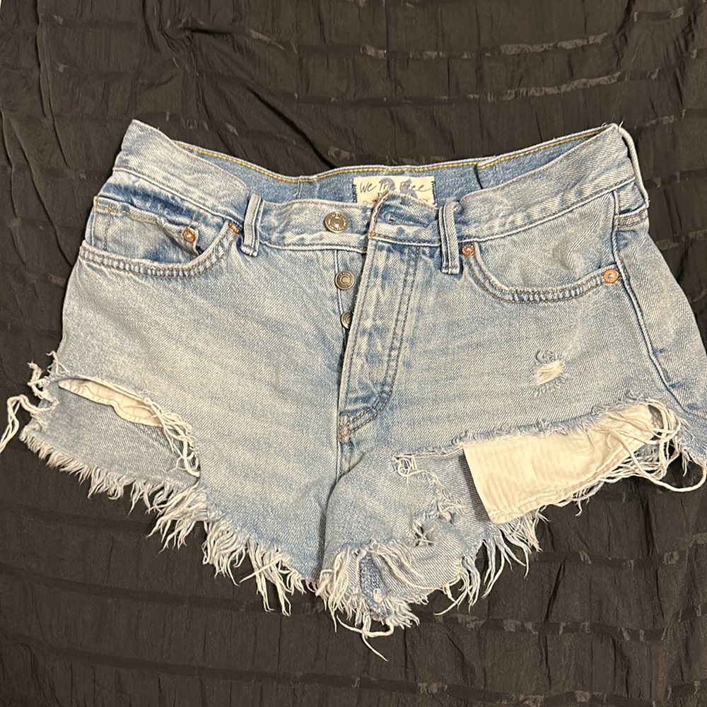 Free People high waisted jean shorts size 26